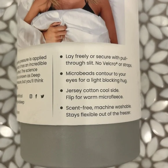 Nodpod Weighted Blanket for Eyes in Grey, OS-NIB! - Picture 3 of 5